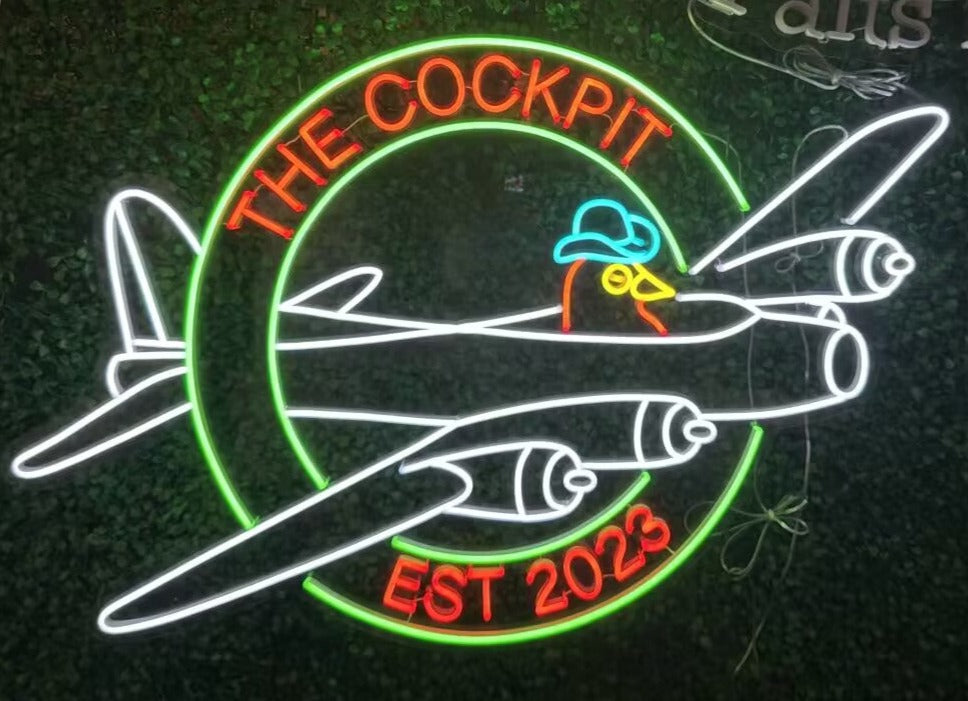 The cockpit neon sign