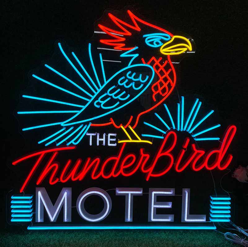 The Thunderbird Motel Retro Neon Sign