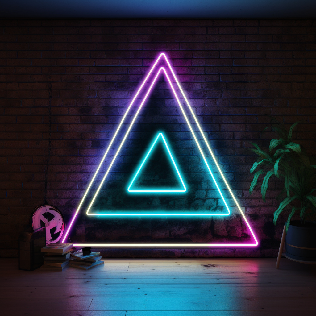 Triangle Store Sign Three Triangles Neon Sign – NeonSignly.com