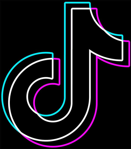 TikTok Logo Neon Sign