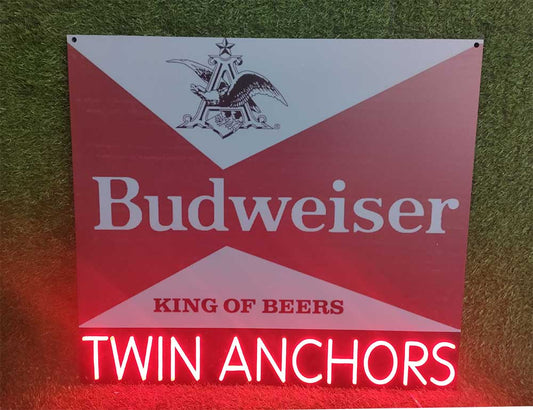 Twin Anchors Neon Sign