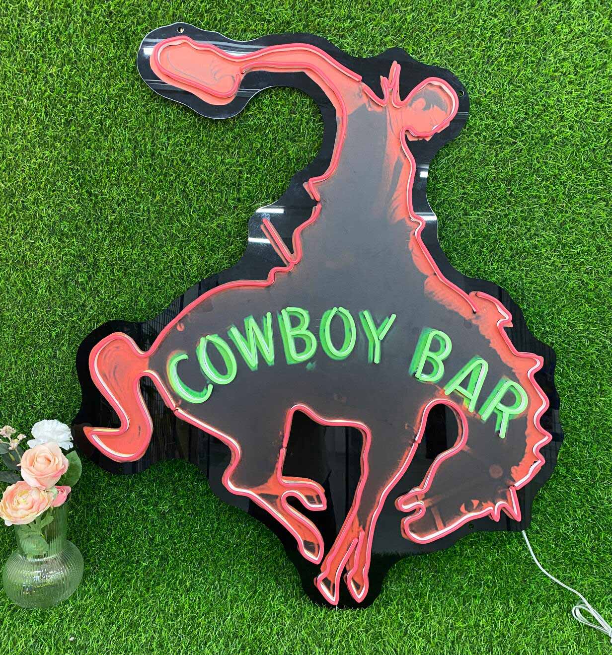 Custom Cowboy Bar Neon Sign