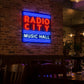 vintage radio city music hall neon sign
