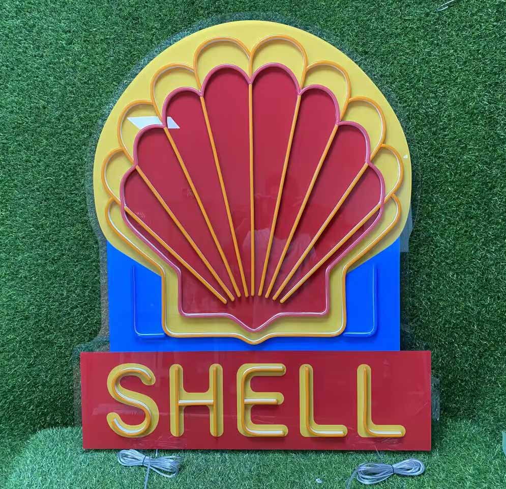 Vintage SHELL Neon Sign Off