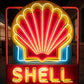Vintage SHELL Neon Sign