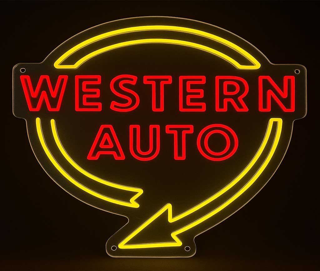 Western Auto Neon Sign