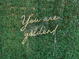 You Are Golden Neon Sign off
