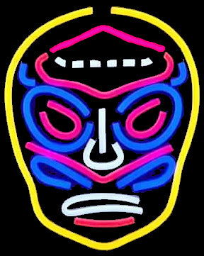 Lucha Libre Mask Neon Sign