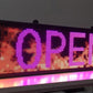 Programmable LED Indoor Outdoor Open Sign