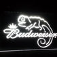 White Budweiser Beer LED Sign
