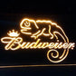 Yellow Budweiser Beer LED Sign