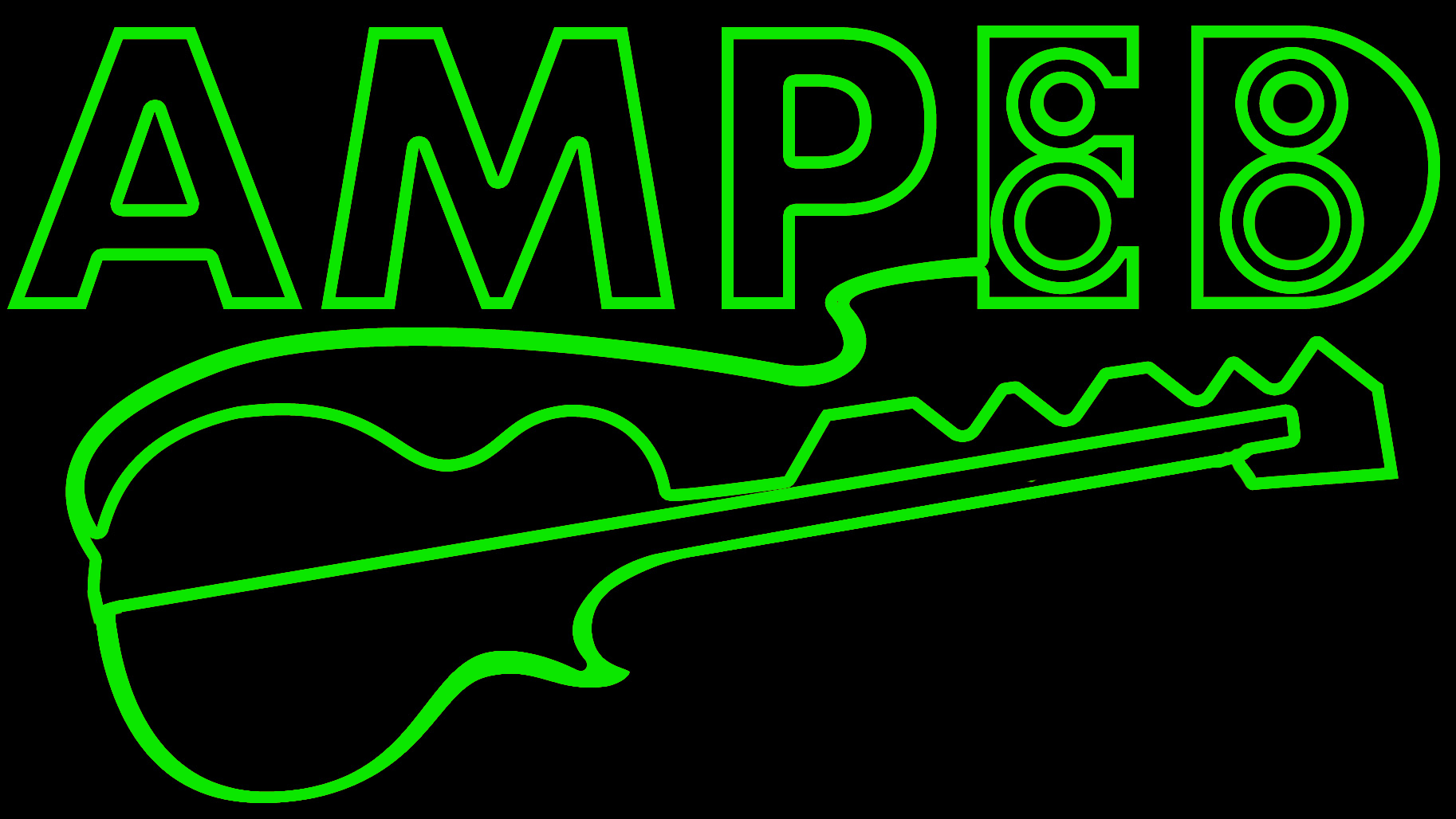 Amped Guitar Neon Sign