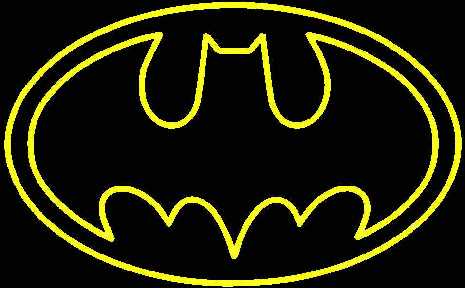 batman logo neon sign