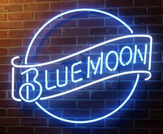 Blue Moon Neon Sign