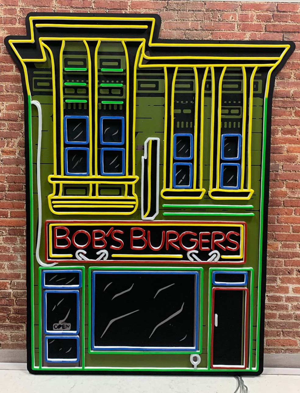 Bob's Burger Neon Sign with UV printing