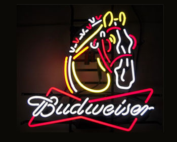 Budweiser Clydesdale Horse Neon Sign