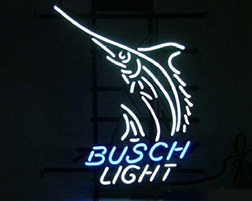 busch light neon sign