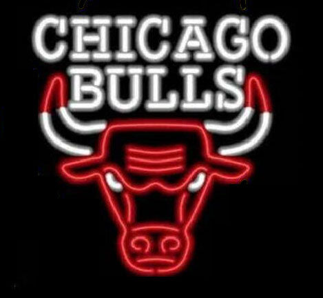 Chicago bulls neon sign
