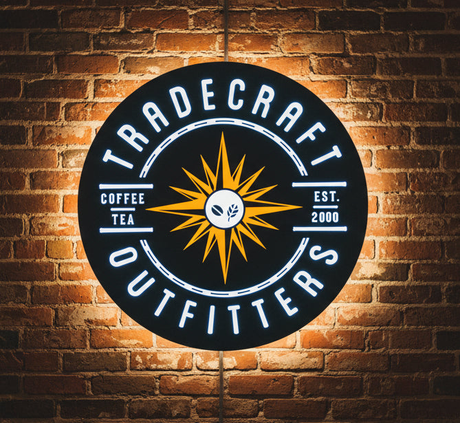 Circle Lightbox Sign