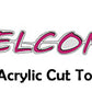 Clear Acrylic Cut to Letter