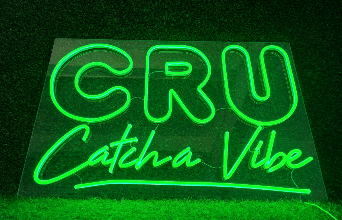 Custom CRU Logo Neon Sign – NeonSignly.com
