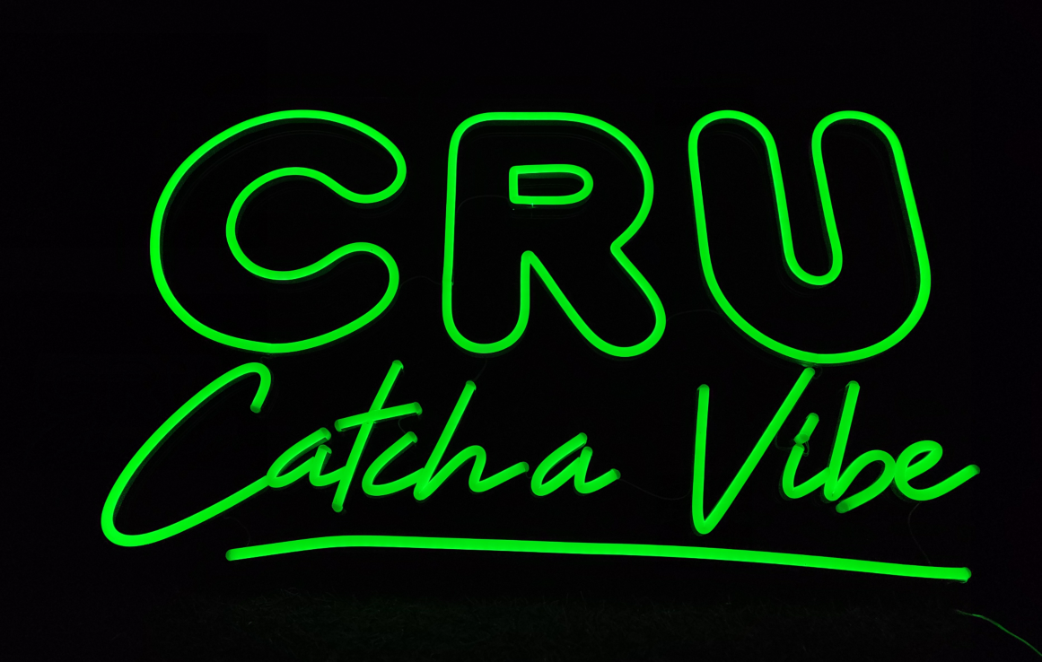 Custom CRU Logo Neon Sign – NeonSignly.com