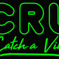 CRU Catch a Vibe neon sign mock-up
