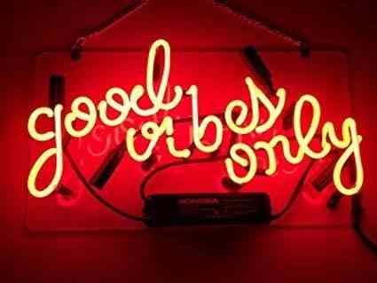 Good Vibes Neon Wall Sign