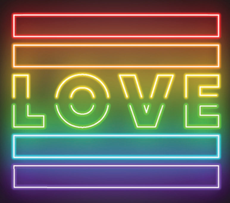 Pride Love Flag Neon Sign