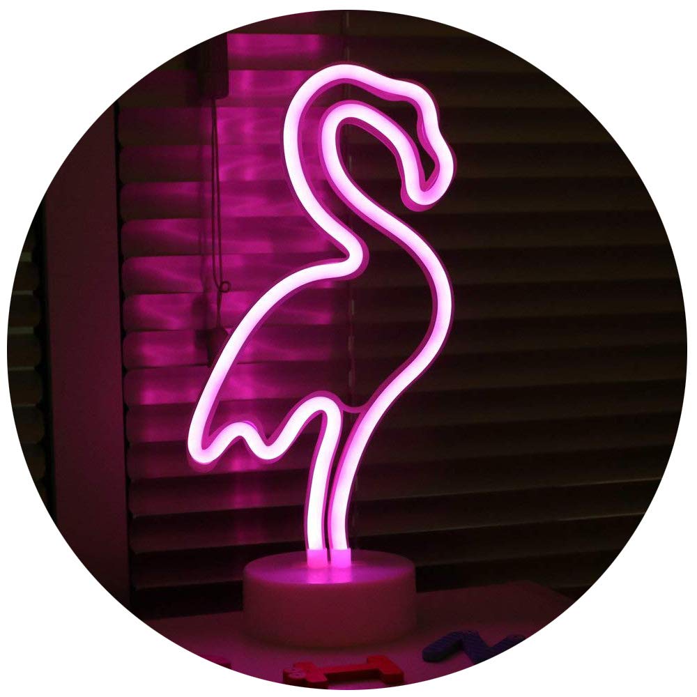 Pink Flamingo Neon Sign