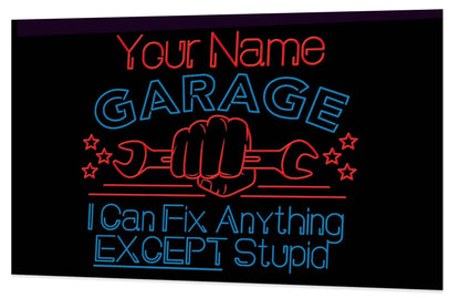  I can fix anything except stupid neon sign - red blue