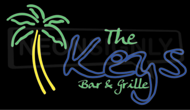 The Keys Bar & Grille Neon Sign