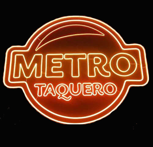 Metro Taquero Neon Sign