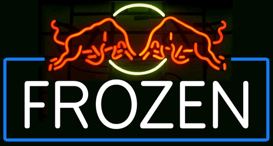 Custom Red Bull FROZEN Neon Sign