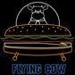 Custom Flying Cow Neon Sign