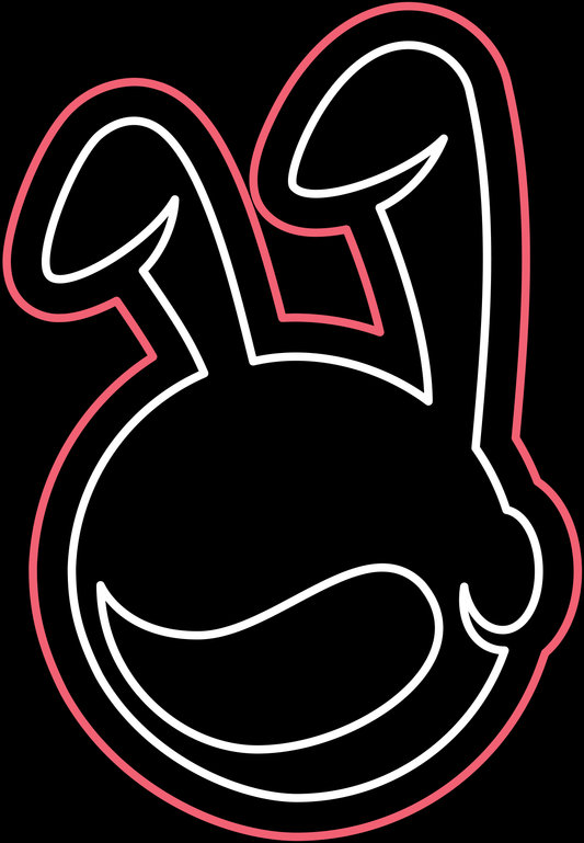 Custom "Moon Rabbit" neon sign