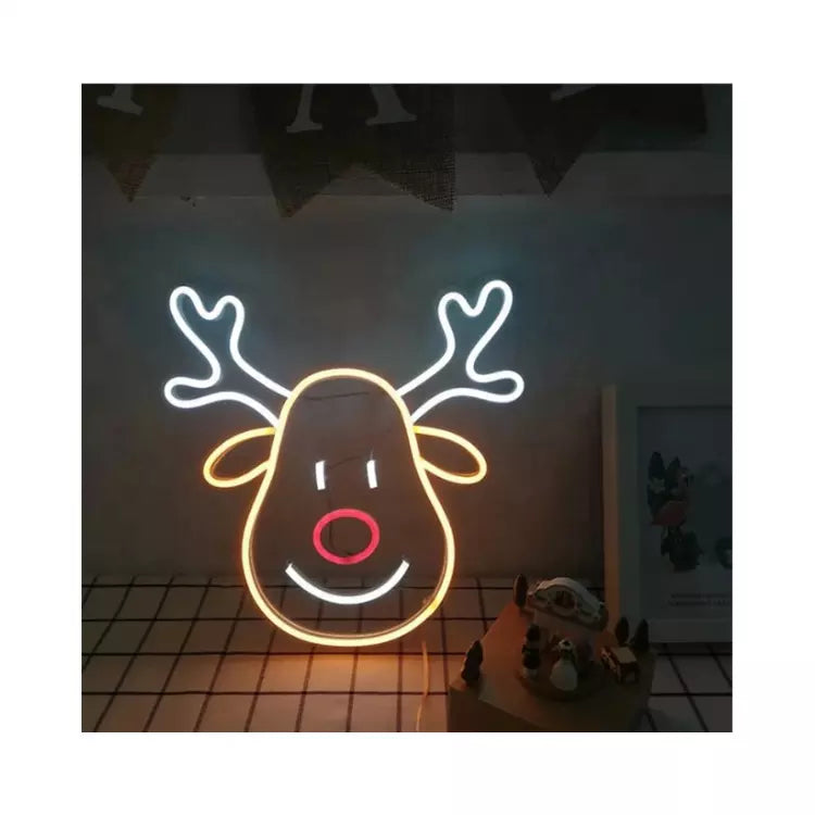 Neon Reindeer Decoration