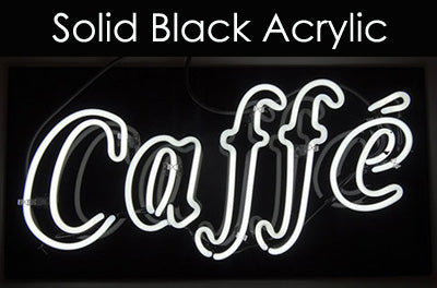 Solid Black Acrylic Back Panel For Order #1198