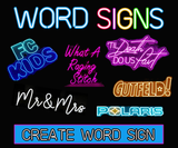 Custom Word Signs