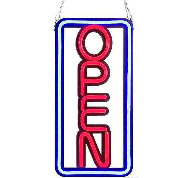 Open LED Neon Sign Horizontal & Vertical Designs