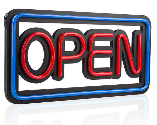 Open LED Neon Sign Horizontal & Vertical Designs