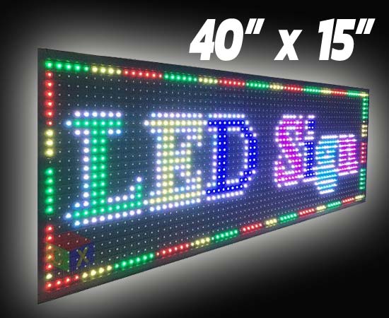Outdoor LED Sign 40" x 15"