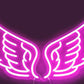 Pink Angel Wings Neon Sign