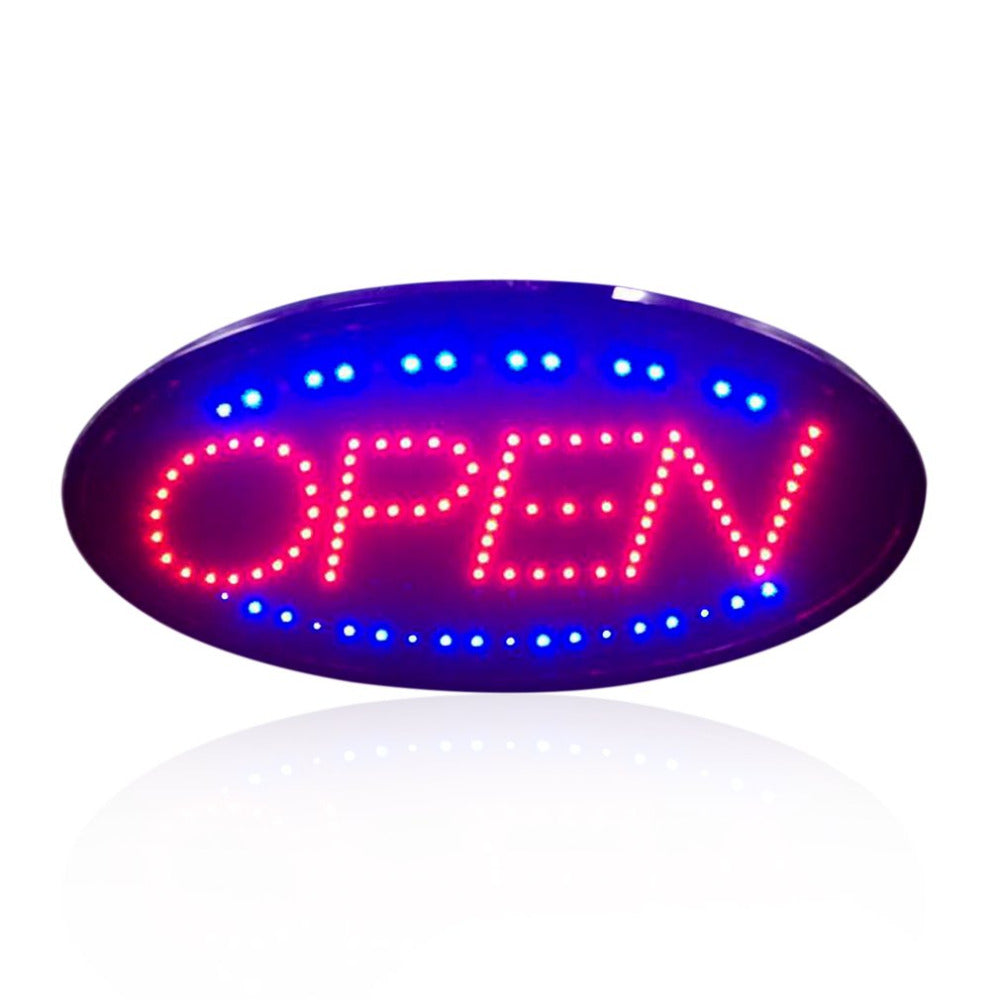 Small Oval Open LED Sign