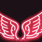 Red Angel Wings Neon Sign