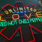 Unlimited Love Red Hot Chili Peppers Neon Sign