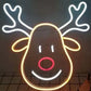 Neon Reindeer Sign