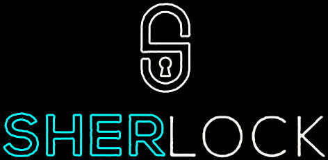 SHERLOCK Logo Neon Sign