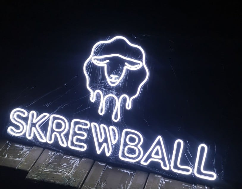 Skrewball Whiskey Neon Sign