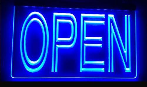 Affordable LED Open Sign - Comes In 3 Colors